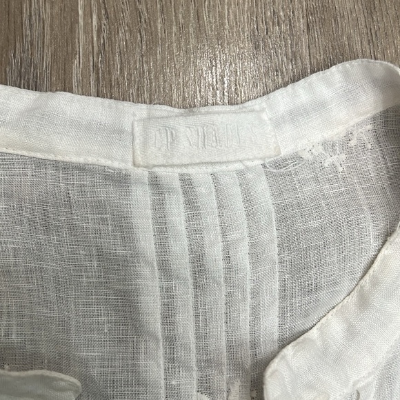 Spring CP SHADES l LINEN Tunic Mini Dress In White Sz XS - Picture 5 of 7